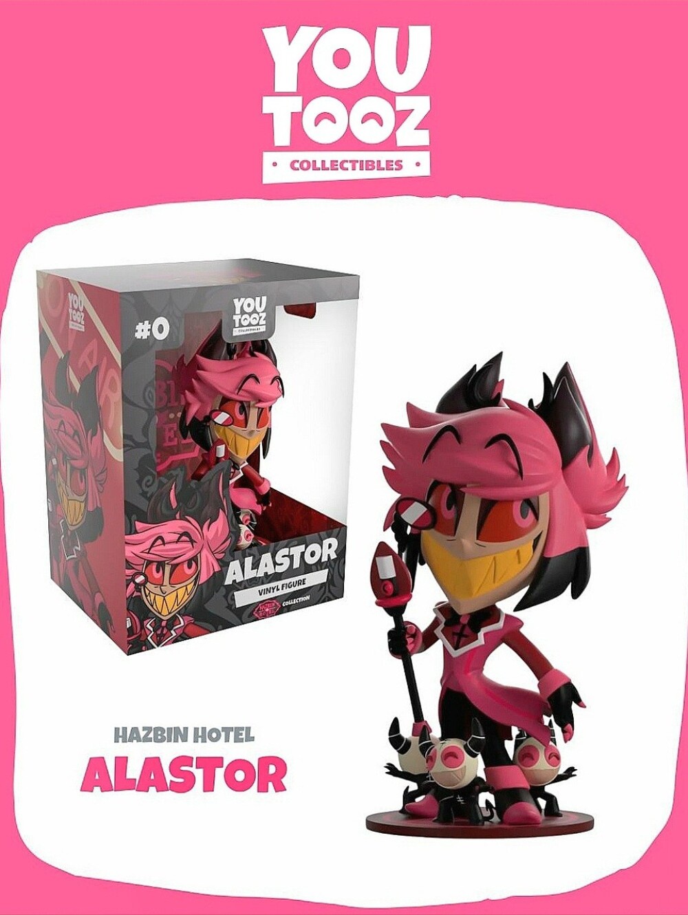 Hazbin Hotel Alastor Pink Vinyl Figure